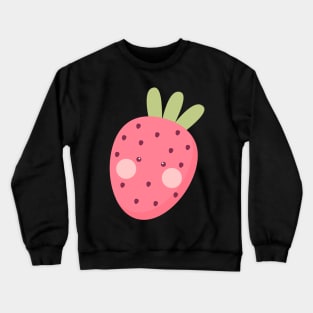 Cute Strawberry Cartoon Crewneck Sweatshirt